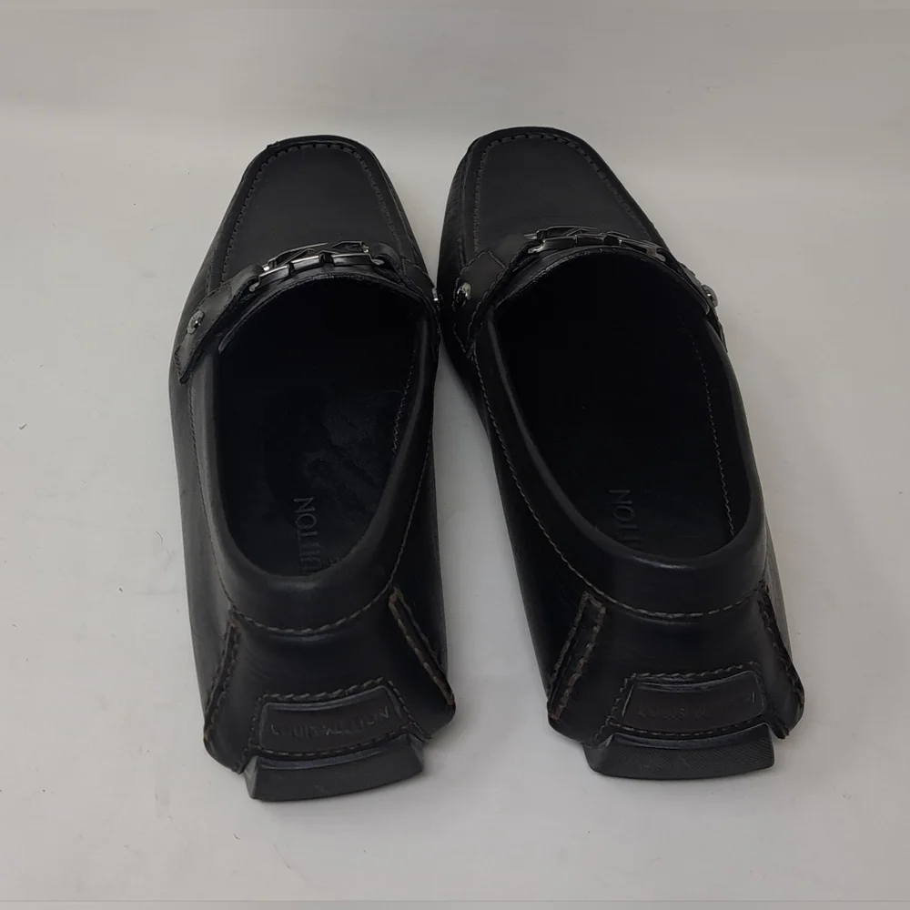 Louis Vuitton Monte Carlo Driving Loafers Shoes Chocolate Brown Leather 8.5 US - Picture 7 of 16